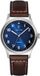 Pierre Lannier Horloge Aviateur Mannen Polshorloge Leer Bruin Staal Donkerblauw Analoog Quartz 40mm 5 ATM