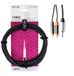 GEWA Y-kabel Pro Line, 3m, zwart, REAN-stekker, 3,5 mm stereo jack - 2x cinch, 190793