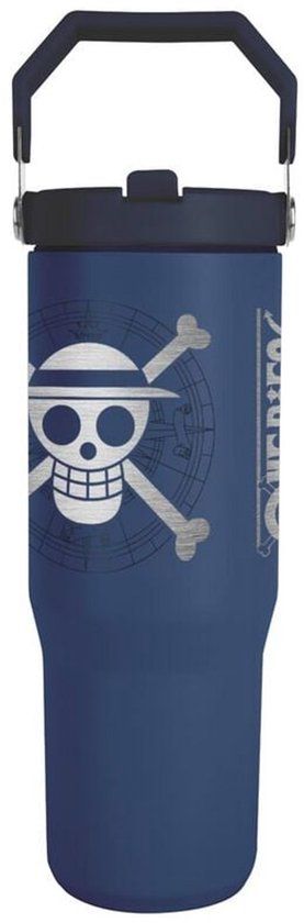 One Piece Pyramid Europe GmbH One Piece Straw Hat Crew Drinkfles Unisex Drinkfles - Blauw
