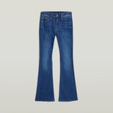 G-Star 3301 Flare Wmn Dames Jeans Katoen 92% Elastomulti-ester 7% Elastaan 1% Medium Aged 25/32