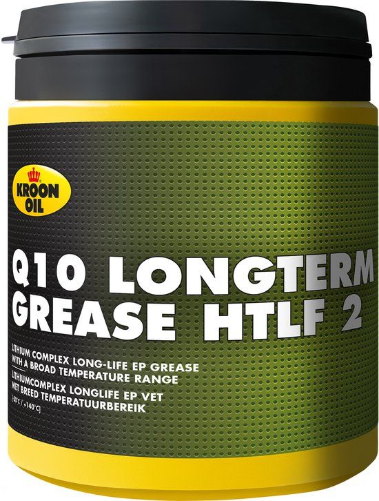 Kroon-Oil Q10 Longterm Grease HTLF 2 - Hoogwaardig Vet - 600g - Grijs