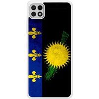 Samsung Galaxy A22 Drapeau guadeloupe Verstevigd hoesje met sublimatie bedrukking