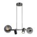 Antieke Lacquer Kroonluchter, metalen behuizing, verstelbare hoogte 30-110 cm, Ø 14 glazen dop, 2 x E27 en 2 x GU10-fittingen, elegante verlichting voor woondecoratie