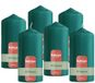 Bolsius - Glanzende Stompkaarsen - 6 Stuks - Groen - 13cm - 43 branduren