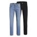 JACK & JONES JEANS INTELLIGENCE JJICLARK JJORIGINAL regular fit jeans - zwart/blauw