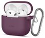 Tech-Protect AirPods 4 / 5 Burgundy Crochet d'oreille en silicone