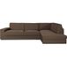 ECOMMERC3 Bankhoes voor chaise longue, hoekdeel rechts met zeer elastische rugleuning, bruin, ademende bescherming, met schuim en elastieken, rechts of links