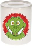 Bellatio Decorations Shoppartners Bv Vrolijke krokodil dieren spaarpot 9 cm - keramiek - spaarpotten voor kinderen