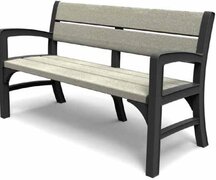 Keter - Montero - Kunststof WLF - Bench 3 seater - 3-zits - Grafiet