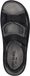 Josef Seibel Max 61 Sandalen Heren Zwart Leer Textiel Klittenband Elastiek Maat 42
