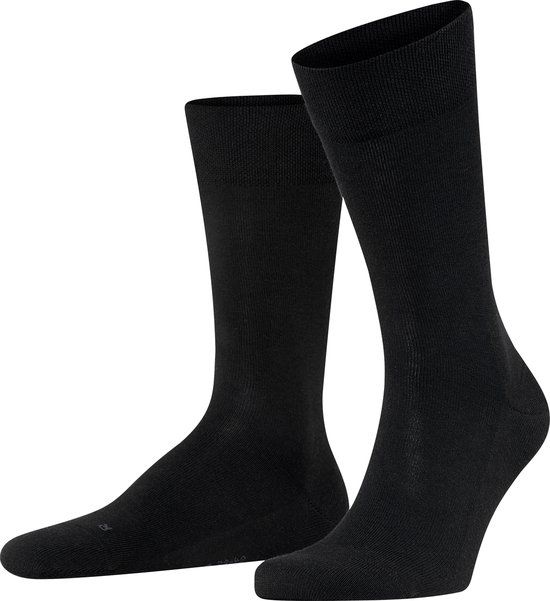FALKE Sensitive London met comfort tailleband katoen sokken heren zwart - maat 39-42