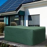 Housse imperméable pour salon de jardin Oxford 600D, bâche rectangulaire extérieure anti-pluie, 210x140x80 cm, vert, couverture résistante pour mobilier de terrasse.