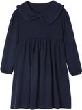 Vertbaudet Jurk met fantasie kraag van gebreide tricot voor meisjes