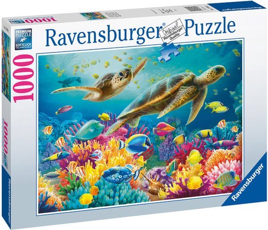Ravensburger Blauwe Onderwaterwereld Puzzel (1000 stukjes)