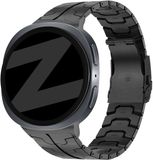 Bandz Stalen band 'Iron' - Hoogwaardig metalen bandje geschikt voor Samsung Galaxy Watch 9 (40/44mm) / Watch 8 (40/44mm) / 8 Classic (46mm) - Inclusief inkort set (zwart)