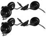 Omgoods - Guirlande de volatiles - Guirlande décorative suspendue - Idéale pour l'extérieur - Noire - Volatiles mobiles - Parfaite pour un cadeau de pendaison de portrait - Décoration pour...