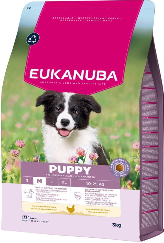 Eukanuba Puppy Medium Breed Kip - Hondenbrokken - 3 kg