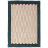 Flair Rugs laagpolig rechthoekige wollen vloerkleed 290x200 cm - blauw