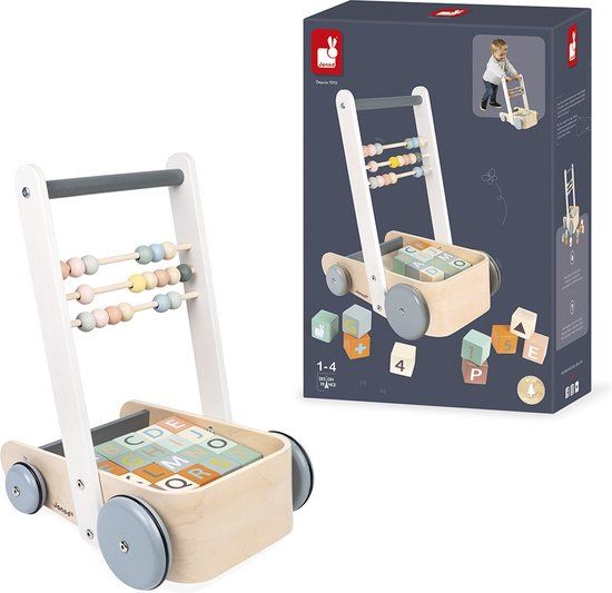 Janod ABC Buggy süßer Kokon - bruin - hout