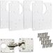 Sotech 4 x plaque de réparation de charnière de porte en acier inoxydable 90 x 90 x 0,53 mm
