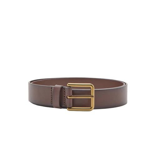 Mango Man leren riem bruin