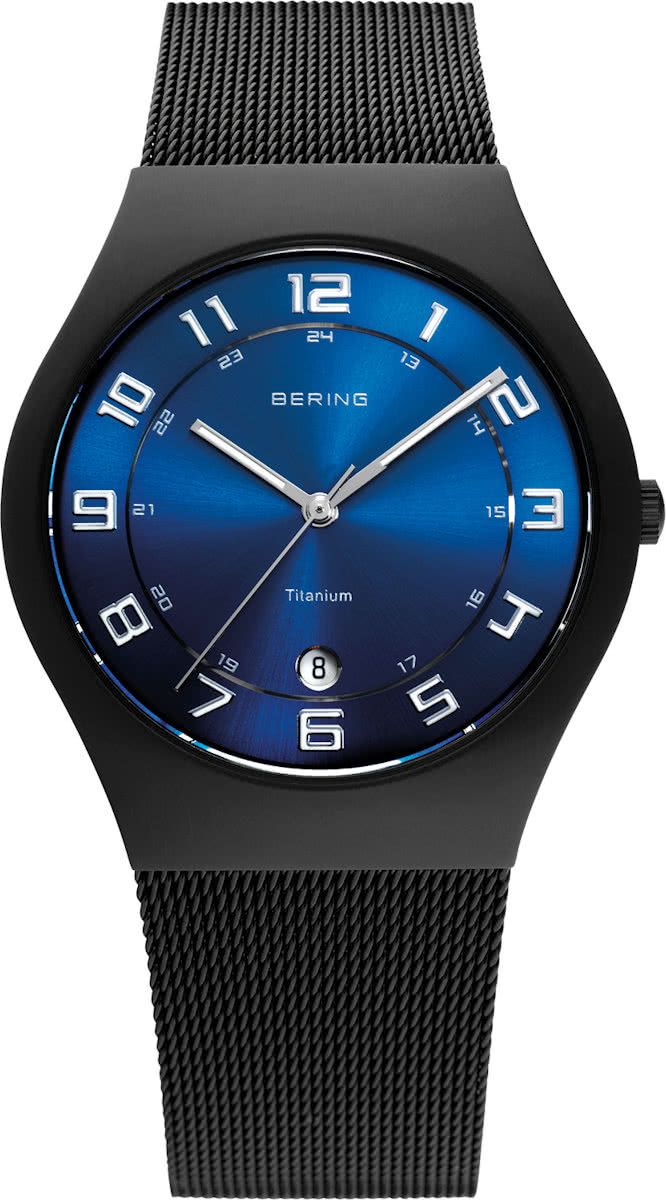 Bering 11937-227 - Horloge - Staal - Zwart - Ø 37 mm