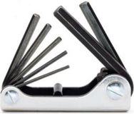 96N/G7-7 Beta Inbussleutelset - 7-delig - Uitklapbare houder - Gebruneerd - 2,5-10 mm