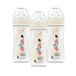DODIE Set van 3 zuigflessen, multi-geperforeerd, anti-koliek, 330 ml, terracotta