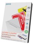 Pavo - Lamineerfolie A3 75/80 mic, 25 stuks - Glanzend