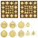 vidaXL Kerstballenset - 88 st - Goud - Ø 6 cm - Kunststof