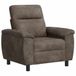 vidaXL - Canapé - Gris foncé - 95 x 90 x 95 cm - Cuir artificiel suédé