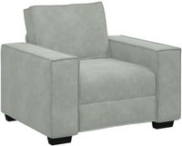 vidaXL Fauteuil Lichtgrijs Fluweel 100x78x84 cm