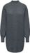 ONLY - ONLOLIVIA LS HIGH NECK DRESS CC KNT - Dark Grey Melange - L