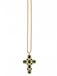 Addicted2 Ketting 'Artemide Gold Plated Necklace With Emerald Crystals' goud / smaragd