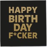 Folat Servetten HBD Fucker 33x33cm (20 stuks)