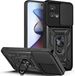 Techsuit Hoesje geschikt voor Motorola Edge 30 Fusion - Camshield Back Cover - Zwart