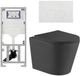 Geberit QeramiQ Toiletset - Diepspoel - Rimless - Inbouwreservoir - Softclose