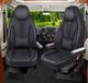 Bremer Sitzbezüge GmbH Premium Camper stoelhoezen voor Eura Mobil Profila T WDS3 in Zwart (2 losse stoelen)