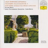 Symphonie Deutsche Grammophon Lalo: Symphonie Espagnole / Mintz, Mehta, Israel PO