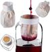 KADAX Sacs filtrants, 1 litre, sacs tamis pour filtrer jus, liqueur, vin et boisson aux noix, sacs presse, sacs boisson aux noix, tissu avec élastique, tissu presse, tissu filtre