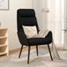 Maison Exclusive fauteuil, noir, rembourré