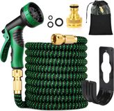 oCreon Flexibele tuinslang, 30 m, groen, flexibele slang, 10 functies
