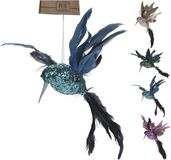 Nampook 5 stuks! Vogel hangdeco 23 cm 4 assorti