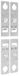 ABN ABNRY05002 Behuizingsbevestigingsset opbouw (set 4 stuks) voor R-behuizing Bevestigingsset 1 stuk(s)