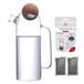 Carafe filtrante verre 1 l – avec charbon actif végétal – filtre à eau naturel – incluant 2 cartouches filtrantes sans plastique
