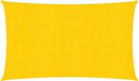 vidaXL Zonnezeil 2,5x5 m HDPE Geel