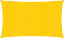 vidaXL Zonnezeil 2,5x5 m HDPE Geel