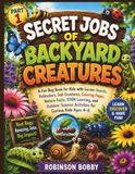Secret Jobs of Backyard Creatures: A Fun Bug Book for Kids with Garden Insects, Pollinators, Soil Creatures, Coloring Pages, Nature Facts, STEM ... Science Activities for Curious Kids Ages 4–8