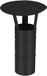 KOTARBAU® Schoorsteenkap, Verzinkt Staal en Poedergecoat Staal, 80 mm, Zwart