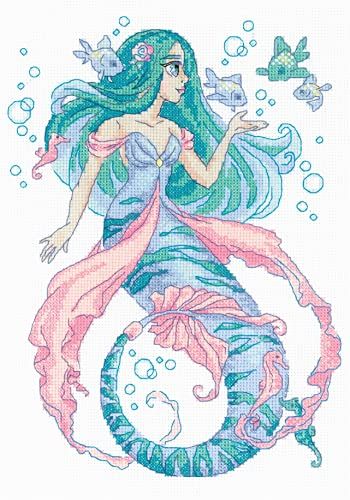 RIOLIS 1966 kruissteekset telpatroon, katoen, meerkleurig, 21 x 30 cm